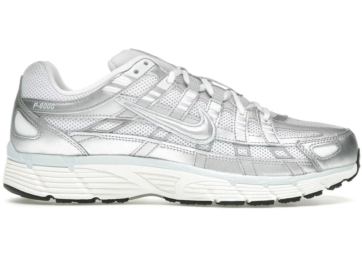 Nike P-6000 White Blue Tint Sail Metallic Silver
