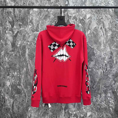 Moletom Chrome Hearts x Matty Boy Flames Vermelho