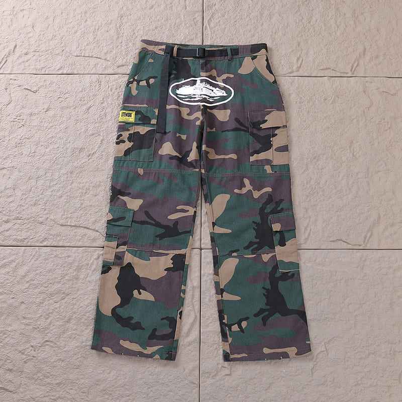 Calça Corteiz Cargo Camuflada