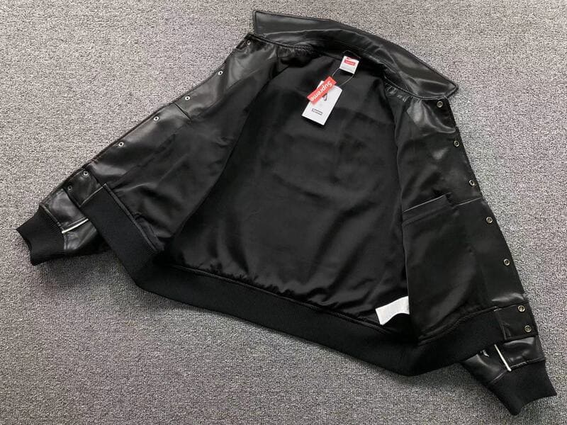 Jaqueta Supreme x Nike Varsity Preta