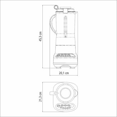 Liquidificador Tramontina by Breville Smart Gourmet 1200 W 1,5 L 127 V