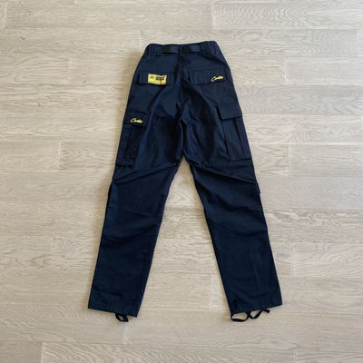 Calça Corteiz Cargo Preta e Amarelo