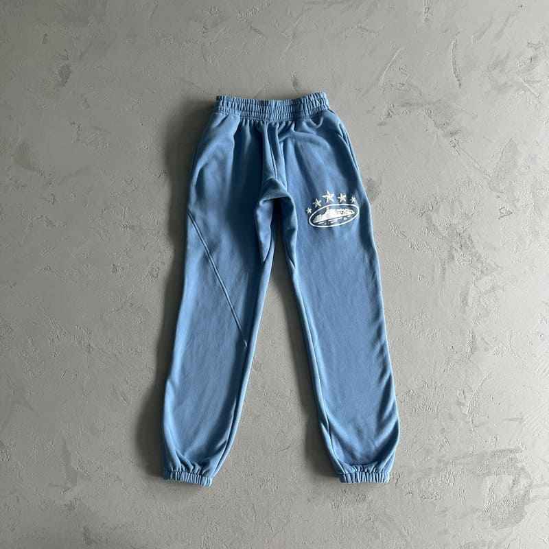 Conjunto Moletom Corteiz 5 Starz Alcatraz Azul