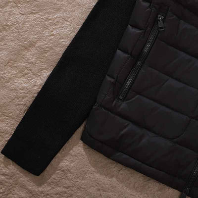 Jaqueta Moncler Matelassê knitting Preta