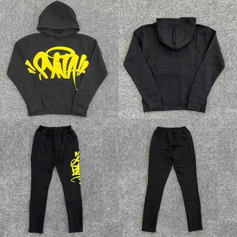 Conjunto Synaworld Logo Black Yellow