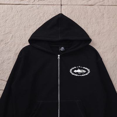 Conjunto Corteiz Superior Royale Preto/Branco