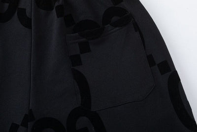Bermuda Moletom Gucci GG Logo Preto
