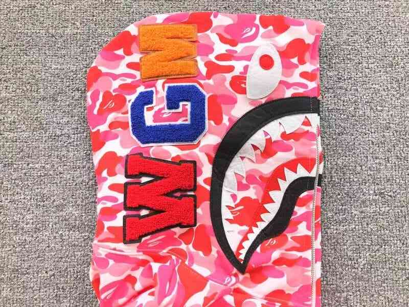 Moletom Bape Shark ABC Camo Rosa